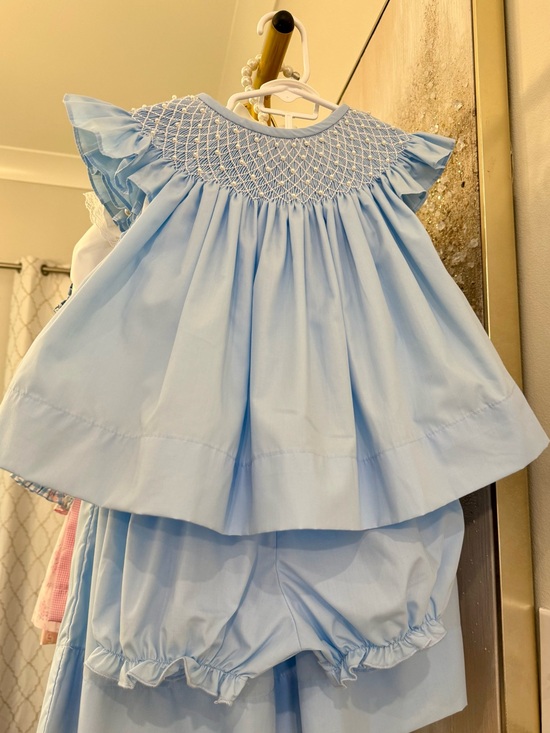 Other - Blue Pearl Hand Smocked Set
